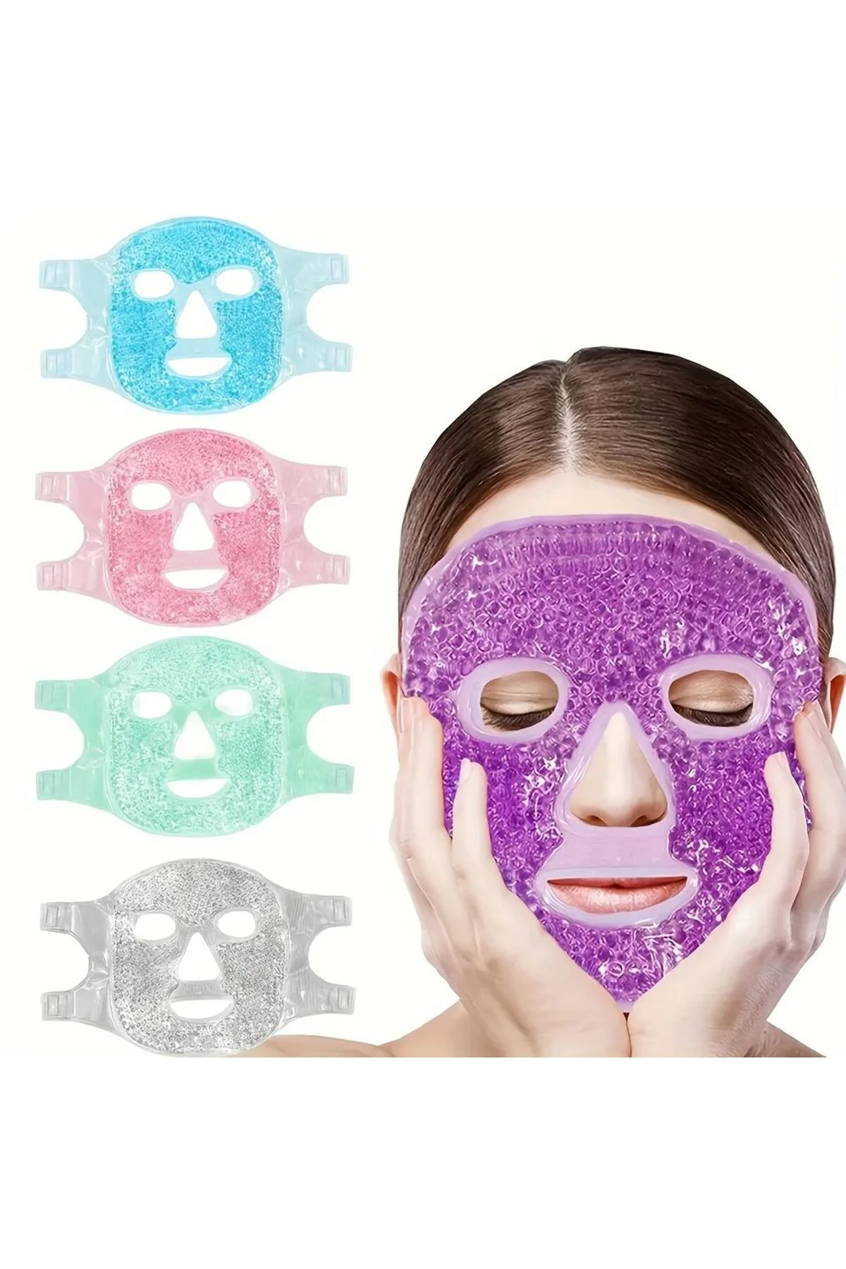 Terapi Jel Yüz Maskesi Soğuk Ve Sıcak Boncuklu Ayarlanabilir Mask Terapi Jel Yüz Maskesi Soğuk Ve Sıcak Boncuklu Ayarlanabilir Mask