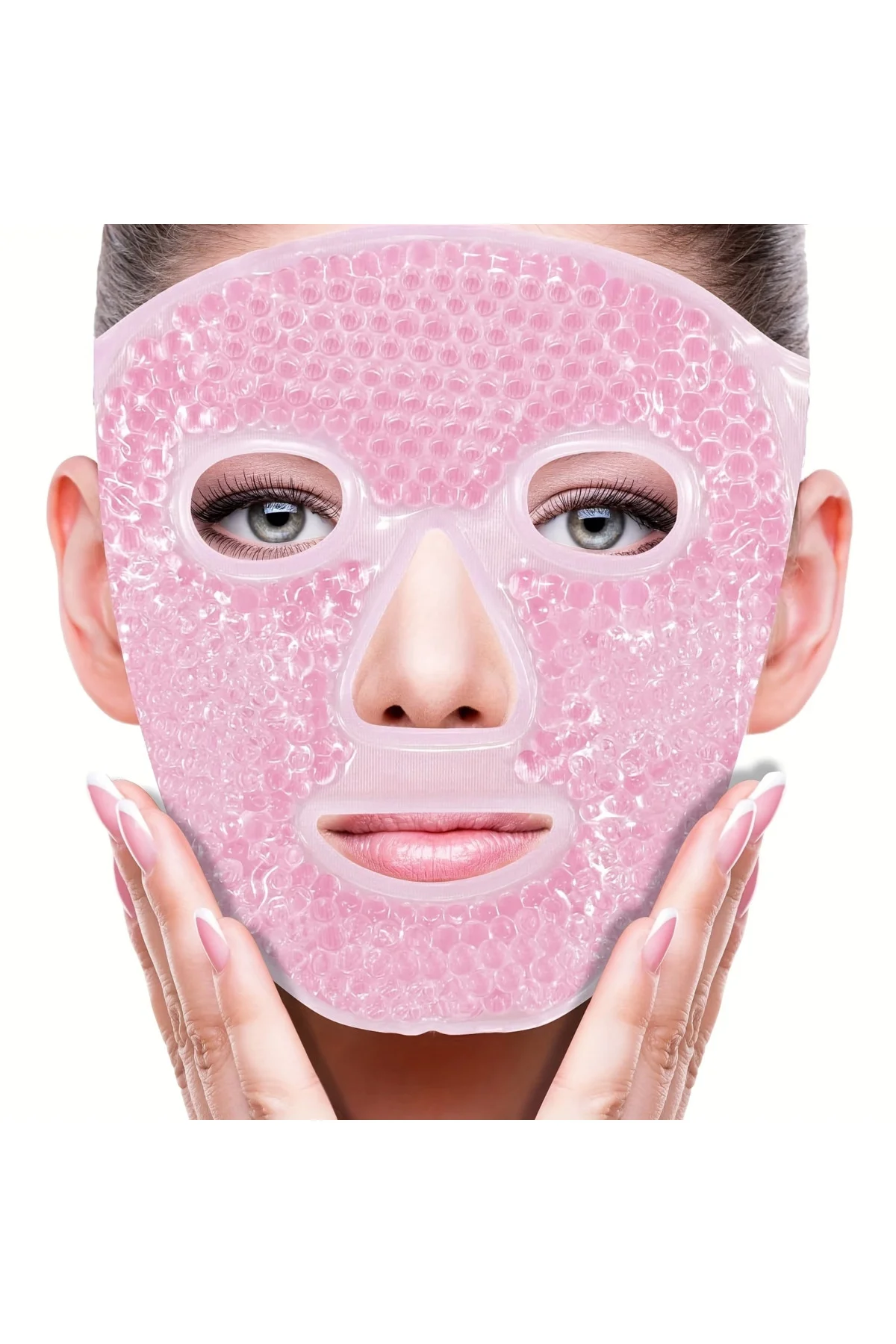 Terapi Jel Yüz Maskesi Soğuk Ve Sıcak Boncuklu Ayarlanabilir Mask