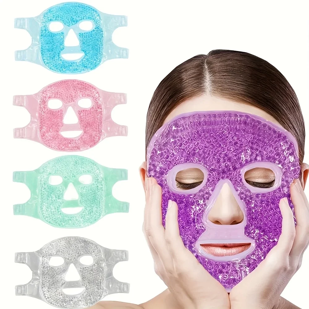 Terapi Jel Yüz Maskesi Soğuk Ve Sıcak Boncuklu Ayarlanabilir Mask