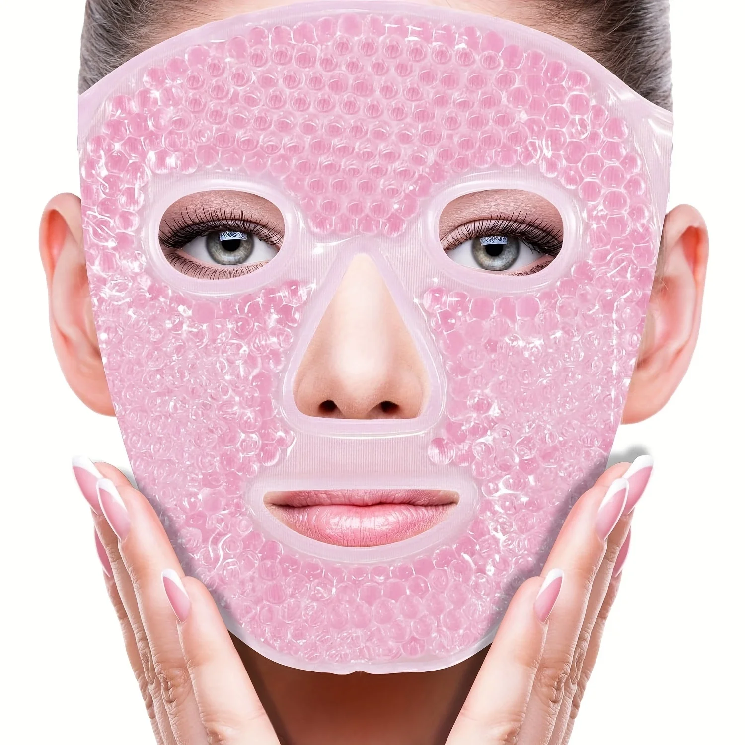 Terapi Jel Yüz Maskesi Soğuk Ve Sıcak Boncuklu Ayarlanabilir Maske (Pembe) Terapi Jel Yüz Maskesi Soğuk Ve Sıcak Boncuklu Ayarlanabilir Maske (Pembe)