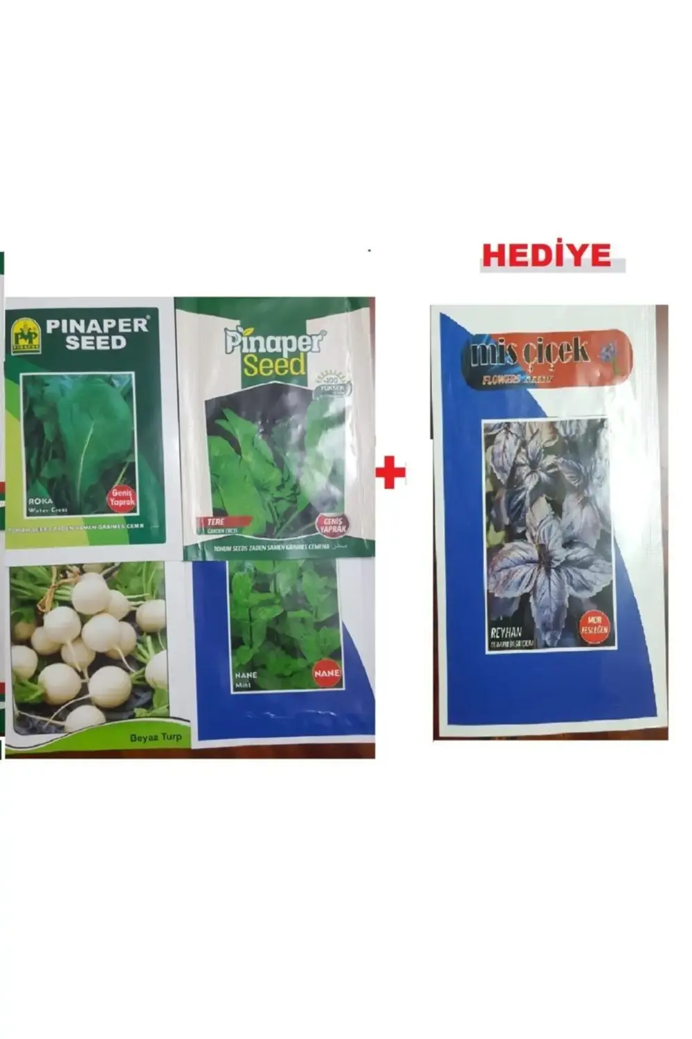 Tere -roka -nane- Beyaz Turp Tohumu +(reyhan Tohumu Hediye)