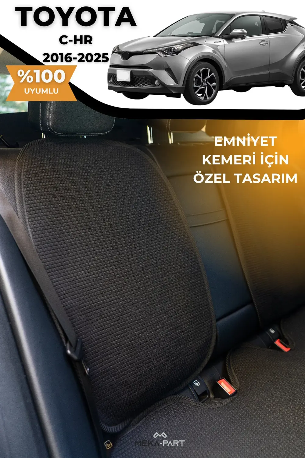 Terletmez Oto Koltuk Koruyucu Kılıf %100 Pamuk 5 li Tam Set Krem
