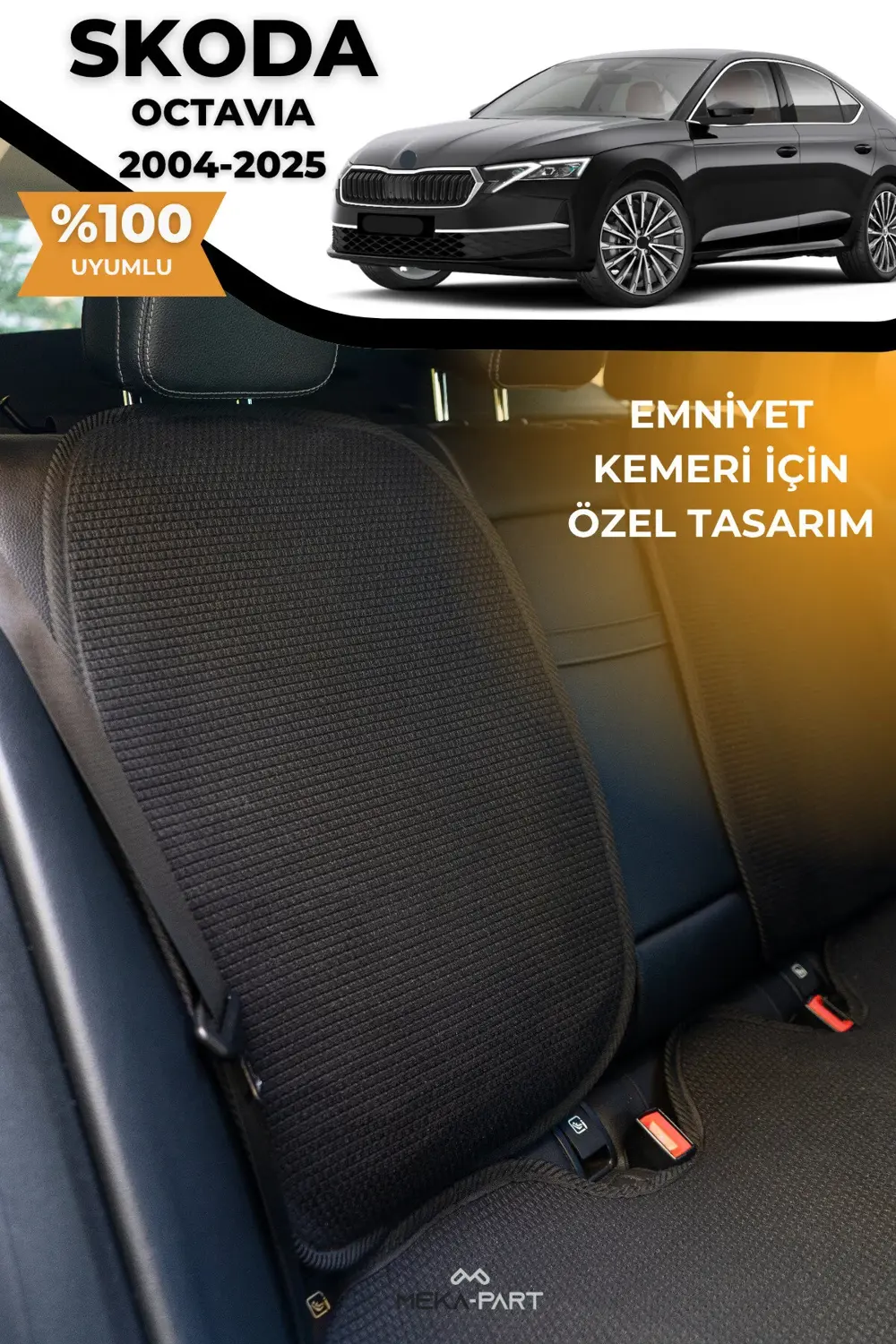 Terletmez Oto Koltuk Koruyucu Kılıf %100 Pamuk 5 li Tam Set Füme