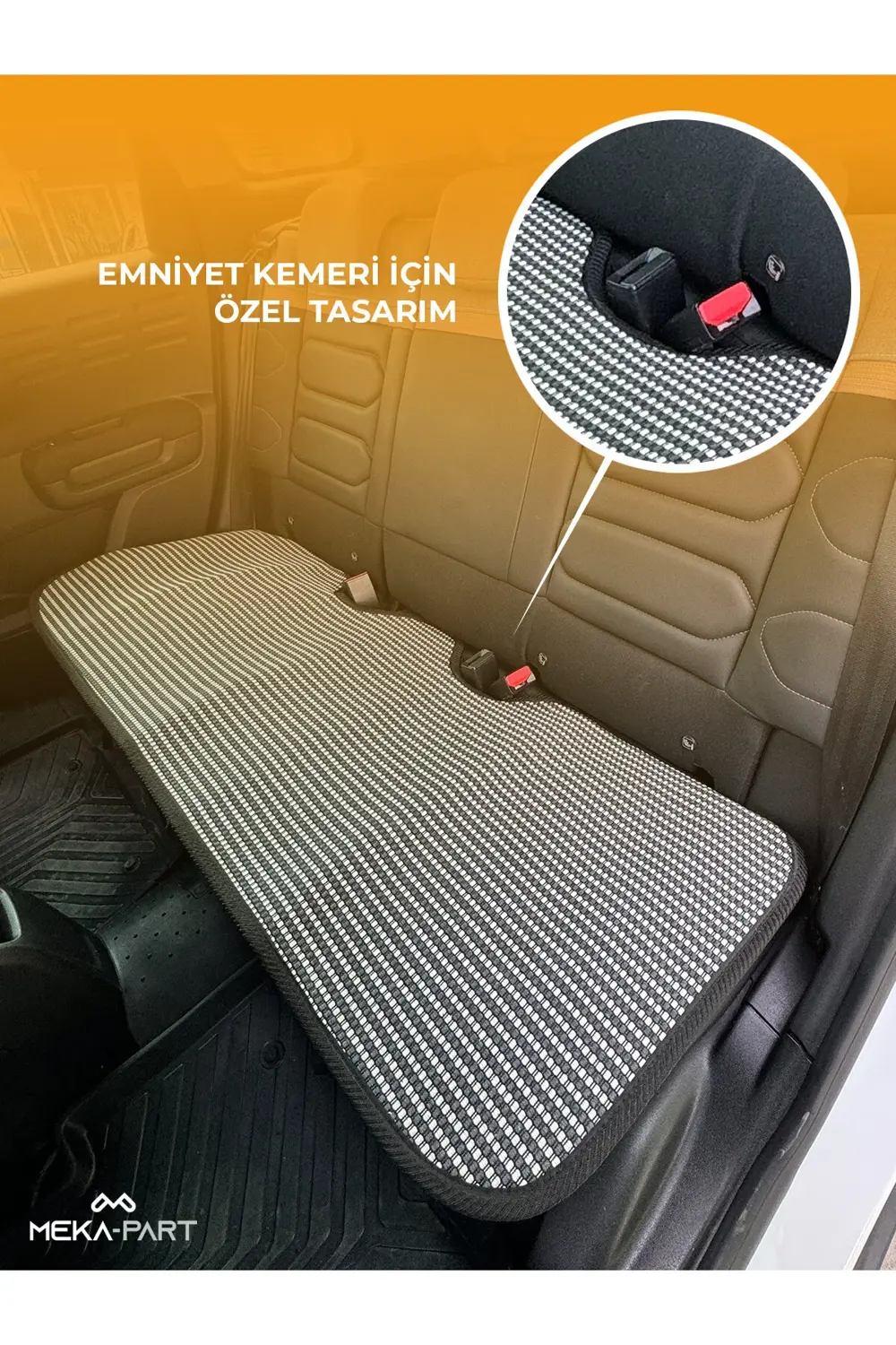 Terletmez Oto Koltuk Koruyucu Kılıf %100 Pamuk 5 li Tam Set Mavi