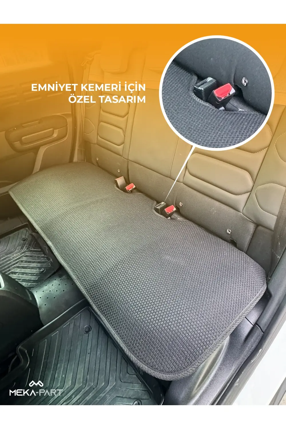 Terletmez Oto Koltuk Koruyucu Kılıf %100 Pamuk 5 li Tam Set Mavi