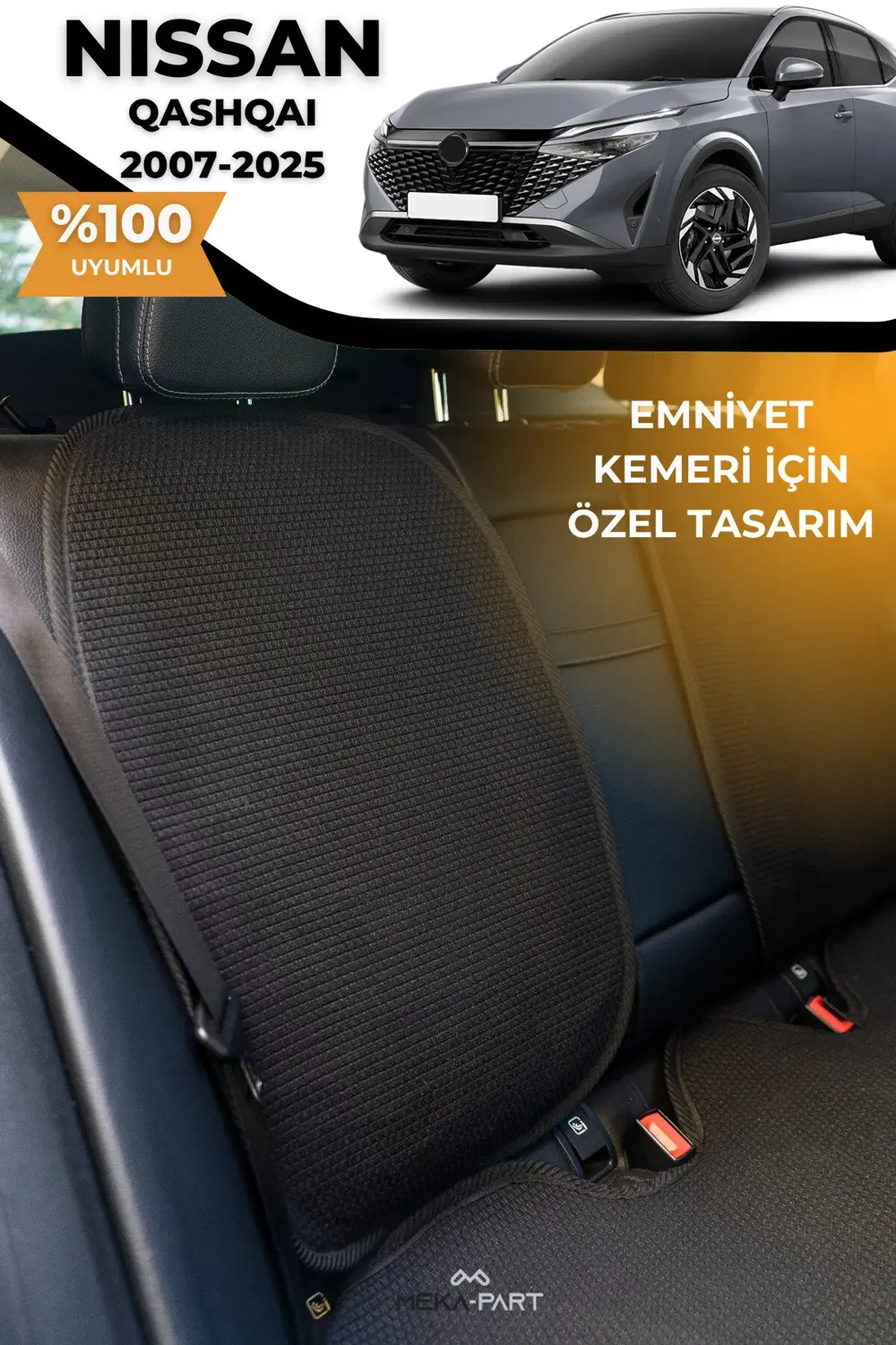 Terletmez Oto Koltuk Koruyucu Kılıf %100 Pamuk 5 li Tam Set Siyah