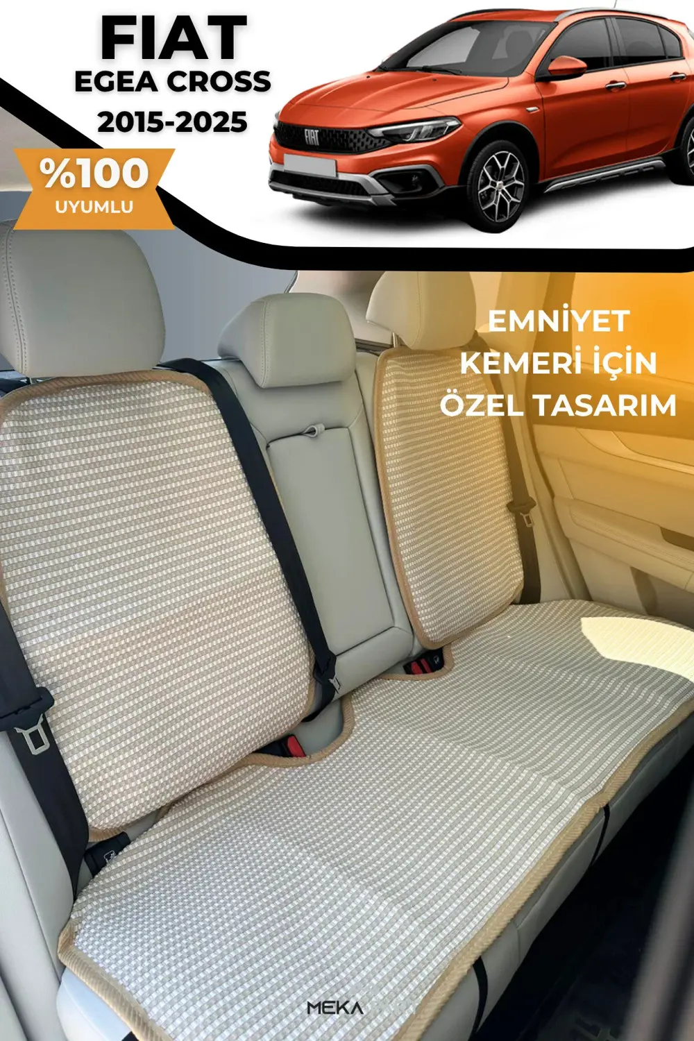 Terletmez Oto Koltuk Koruyucu Kılıf %100 Pamuk 5 li Tam Set Siyah