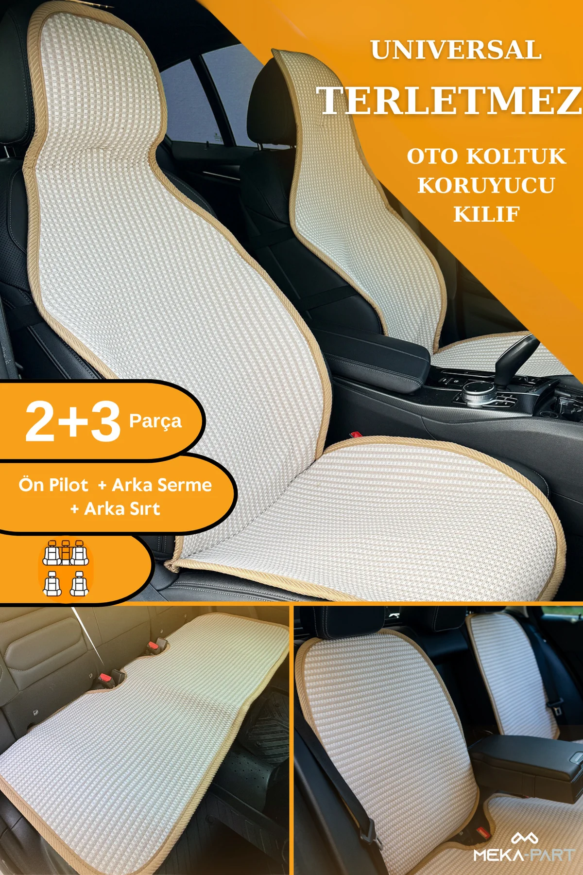 Terletmez Oto Koltuk Koruyucu Kılıf %100 Pamuk 5 li Tam Set Krem Honda Accord Tüm Modeller Fiyatı, Yorumları ve Özellikleri