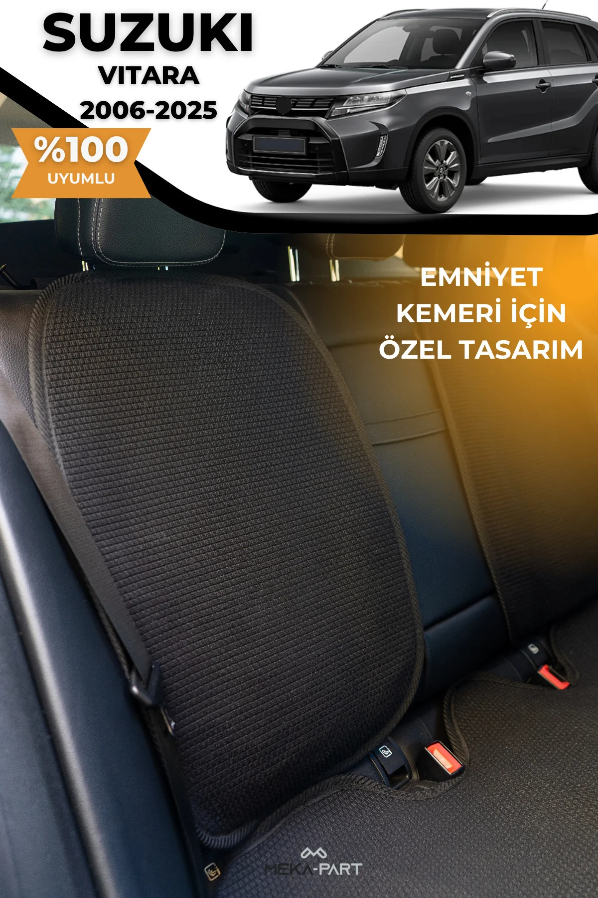 Terletmez Oto Koltuk Koruyucu Kılıf %100 Pamuk 5 li Tam Set Füme 