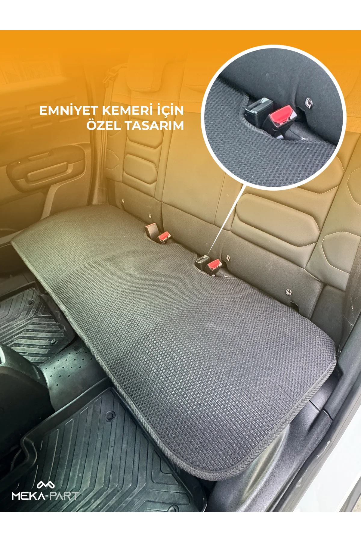 Terletmez Oto Koltuk Koruyucu Kılıf %100 Pamuk 5 li Tam Set Siyah