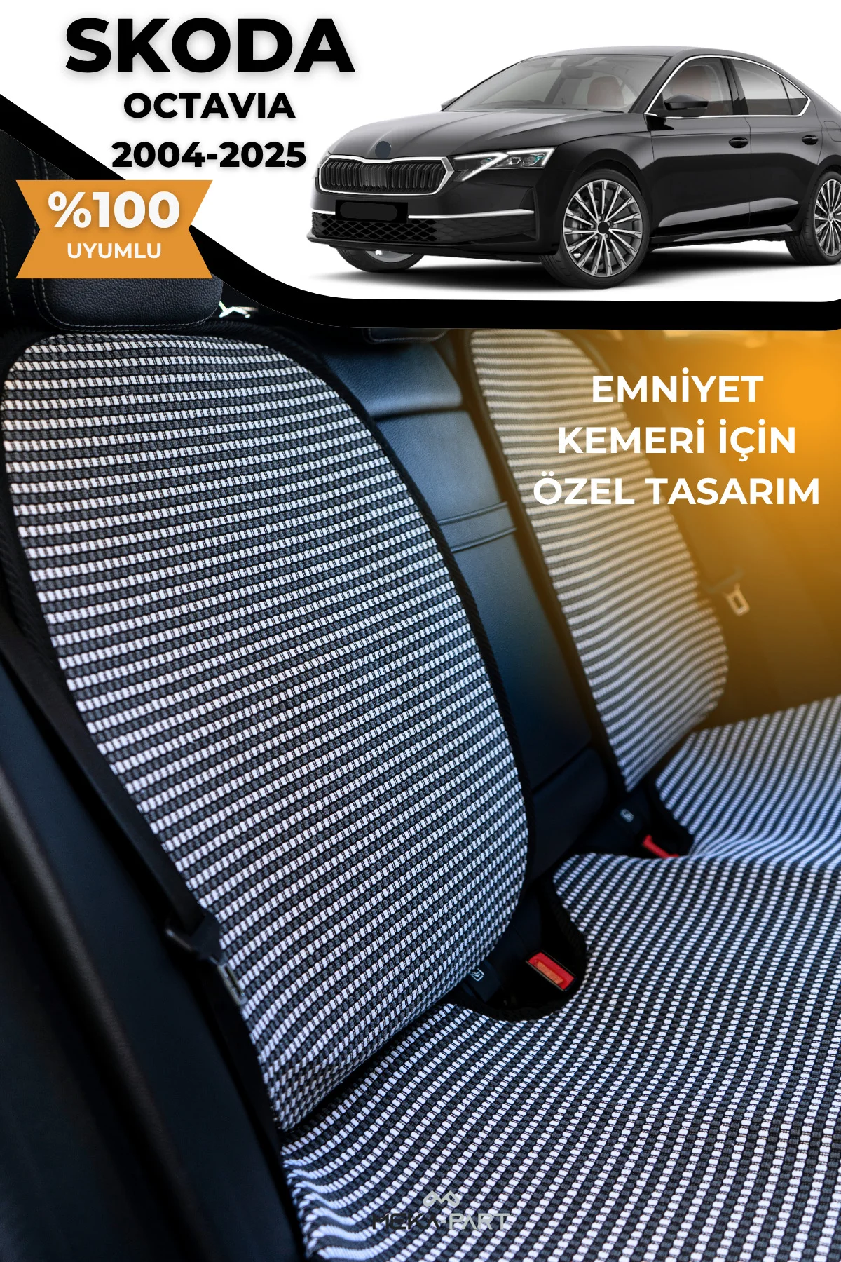 Terletmez Oto Koltuk Koruyucu Kılıf %100 Pamuk 5 li Tam Set Füme Beyaz Skoda Octavia Fiyatı, Yorumları ve Özellikleri