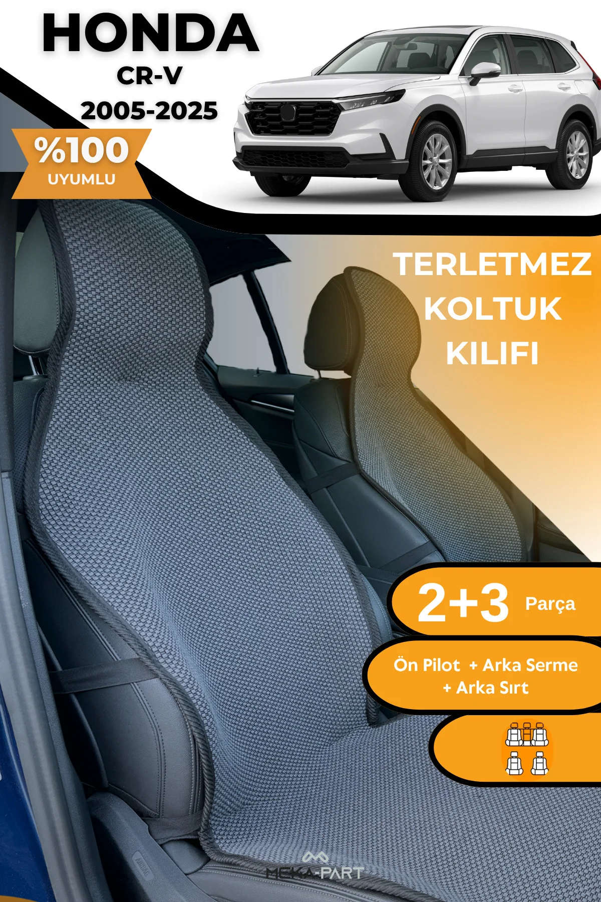 Terletmez Oto Koltuk Koruyucu Kılıf %100 Pamuk 5 li Tam Set Füme Honda CR-V Fiyatı, Yorumları ve Özellikleri