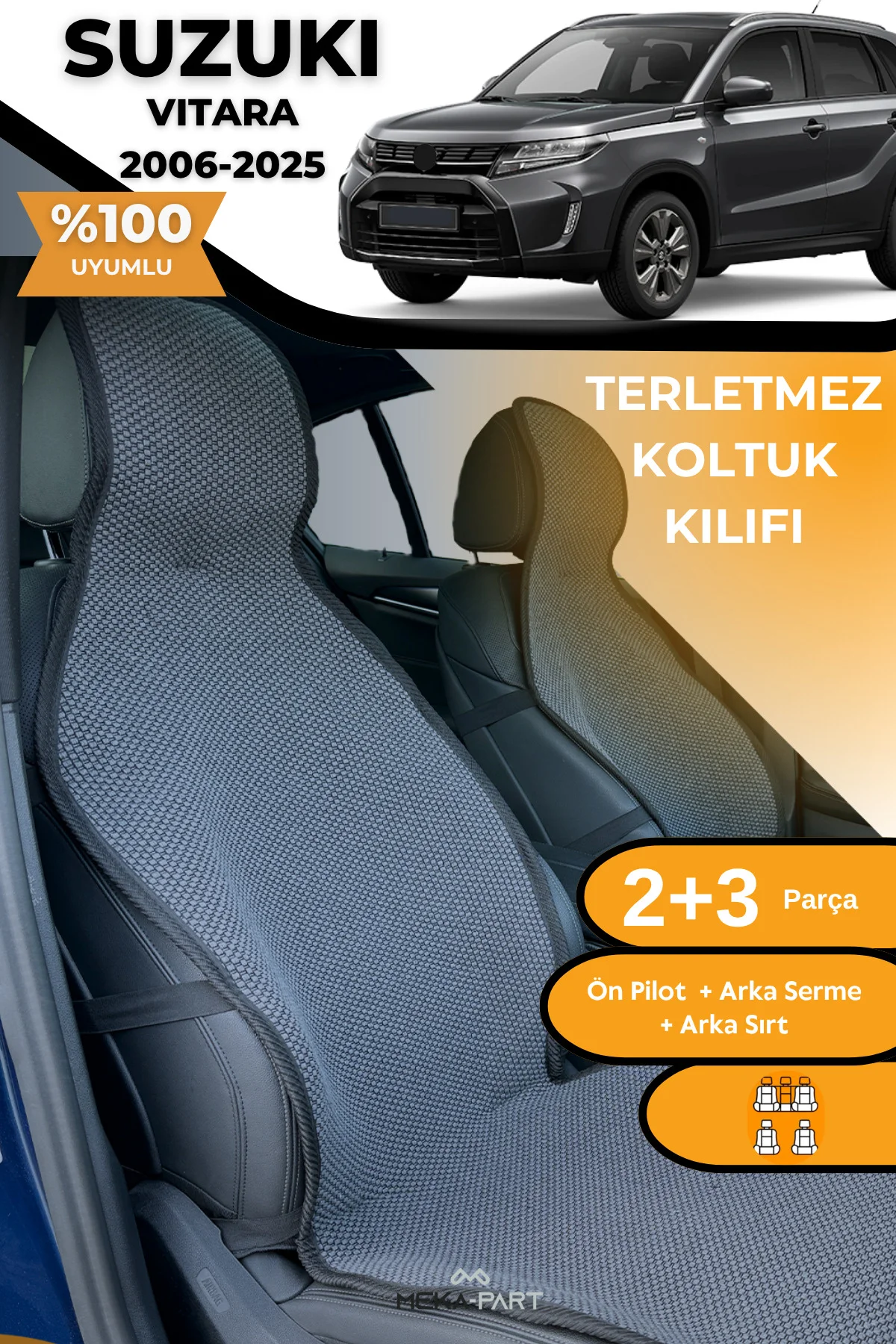 Terletmez Oto Koltuk Koruyucu Kılıf %100 Pamuk 5 li Tam Set Füme Suzuki Grand Vitara Fiyatı, Yorumları ve Özellikleri