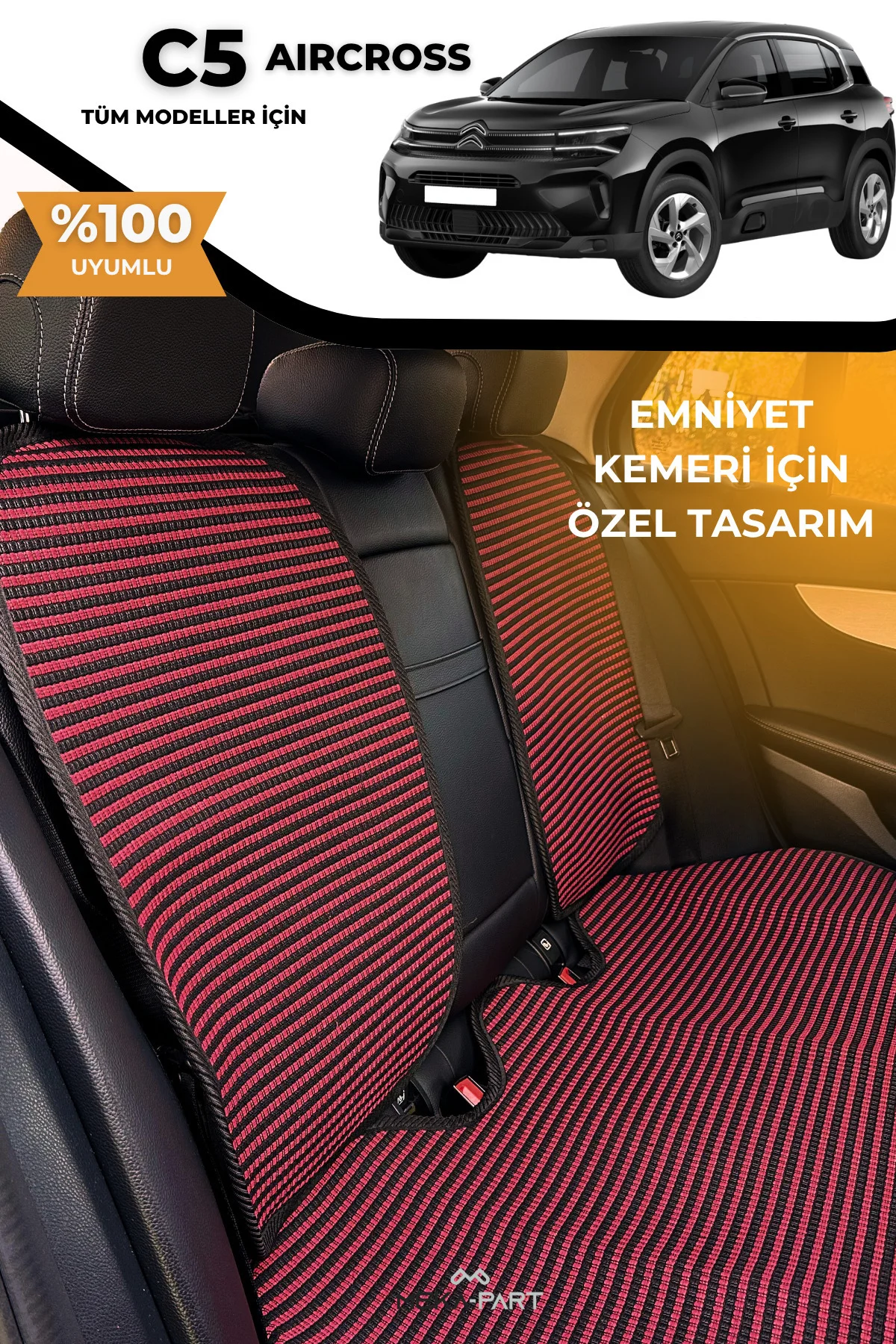 Terletmez Oto Koltuk Koruyucu Kılıf %100 Pamuk 5 li Tam Set Mavi  Fiyatı, Yorumları ve Özellikleri