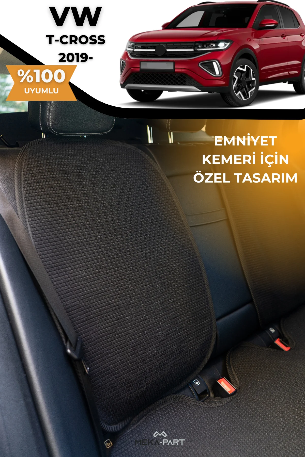 Terletmez Oto Koltuk Koruyucu Kılıf %100 Pamuk 5 li Tam Set Siyah VW T-Cross Fiyatı, Yorumları ve Özellikleri