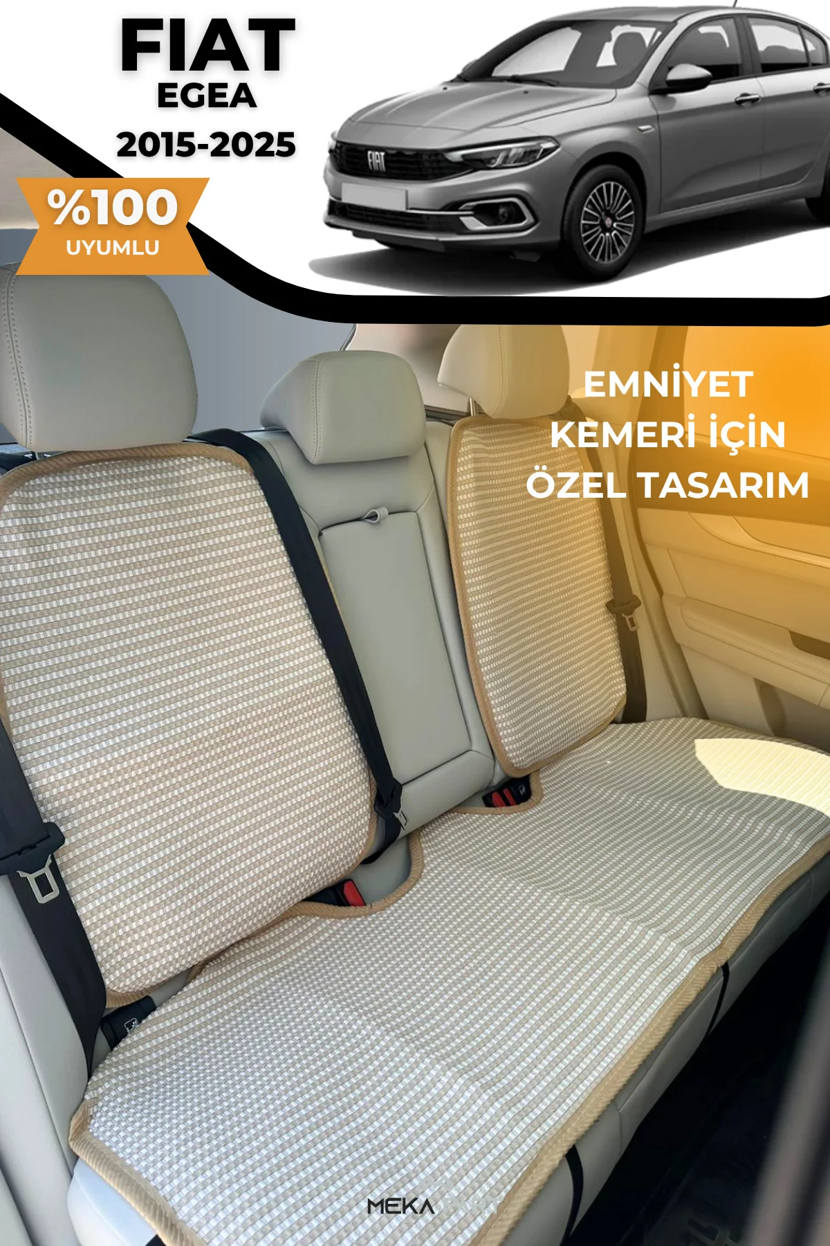 Terletmez Oto Koltuk Koruyucu Kılıf %100 Pamuk 5 li Tam Set Kırmı