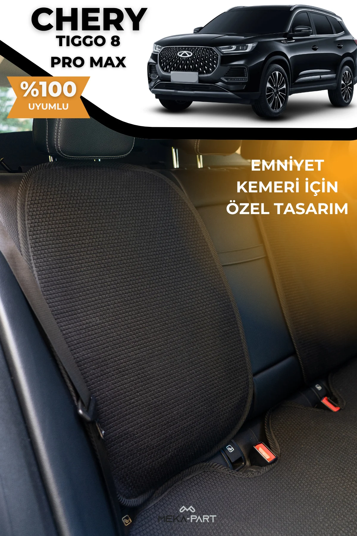 Terletmez Oto Koltuk Koruyucu Kılıf %100 Pamuk 5 li Tam Set Siyah Chery Tiggo 8 Fiyatı, Yorumları ve Özellikleri