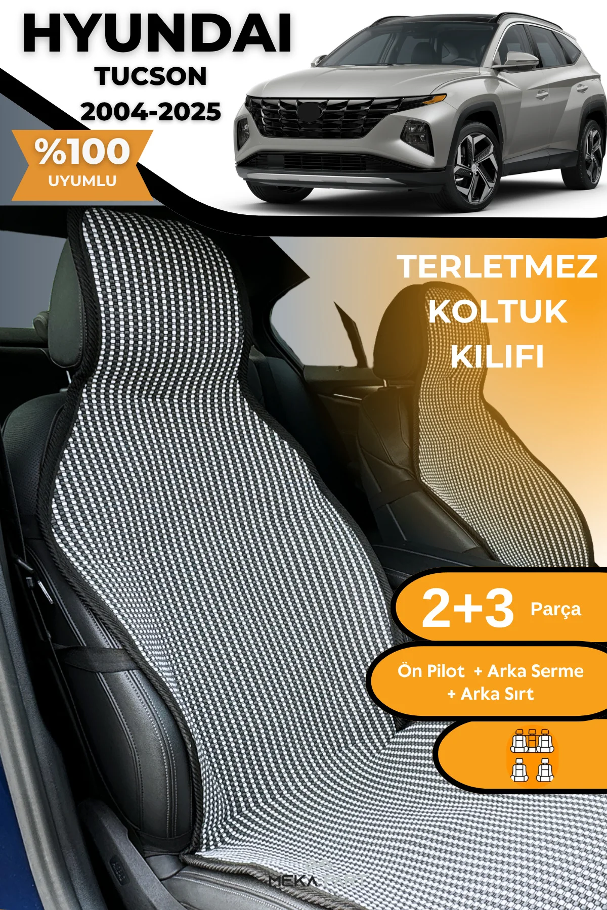 Terletmez Oto Koltuk Koruyucu Kılıf %100 Pamuk 5 li Tam Set Kırmı