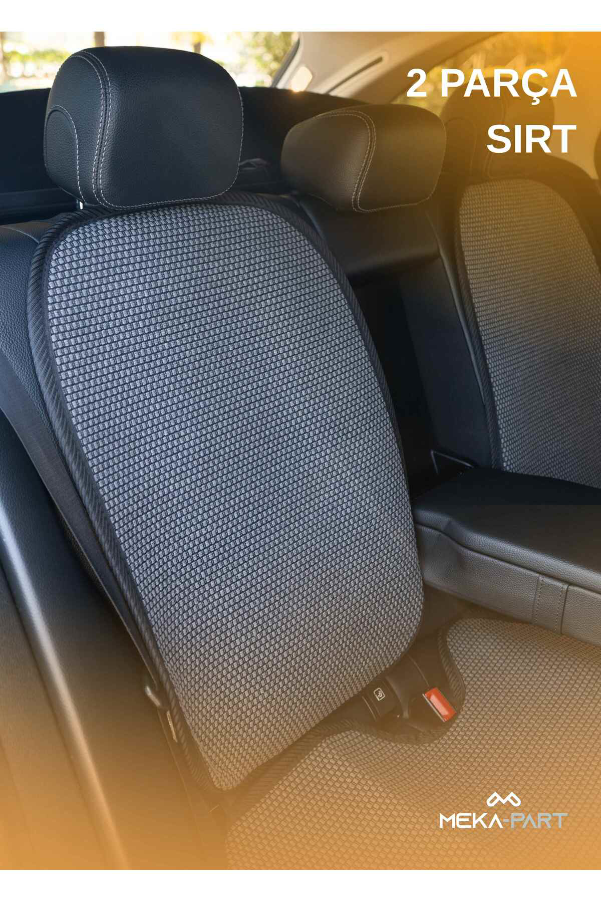 Trend Terletmez Oto Koltuk Koruyucu Kılıf %100 Pamuk 5 Li Tam Set Füme