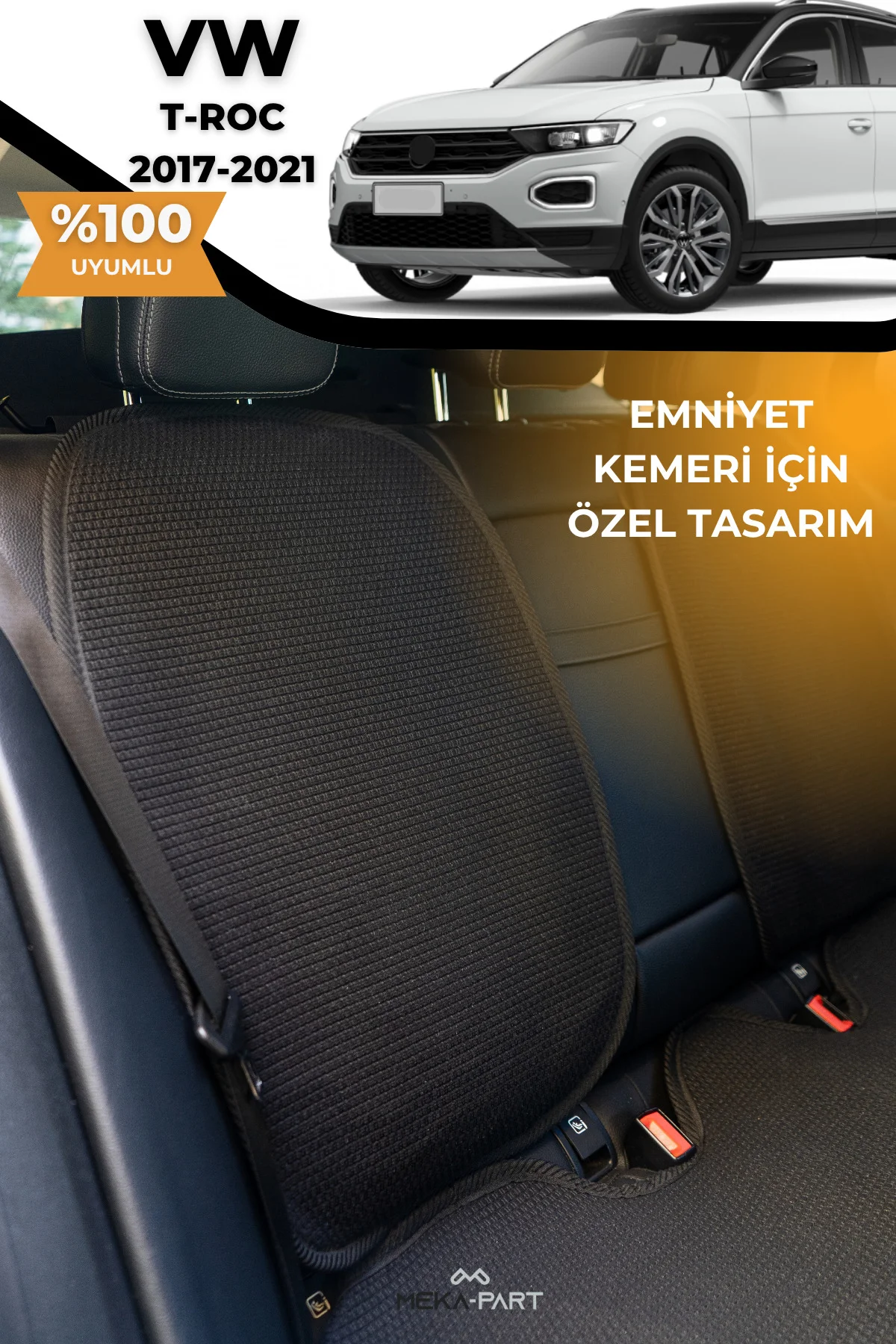 Terletmez Oto Koltuk Koruyucu Kılıf %100 Pamuk 5 li Tam Set Siyah VW T-Roc Fiyatı, Yorumları ve Özellikleri