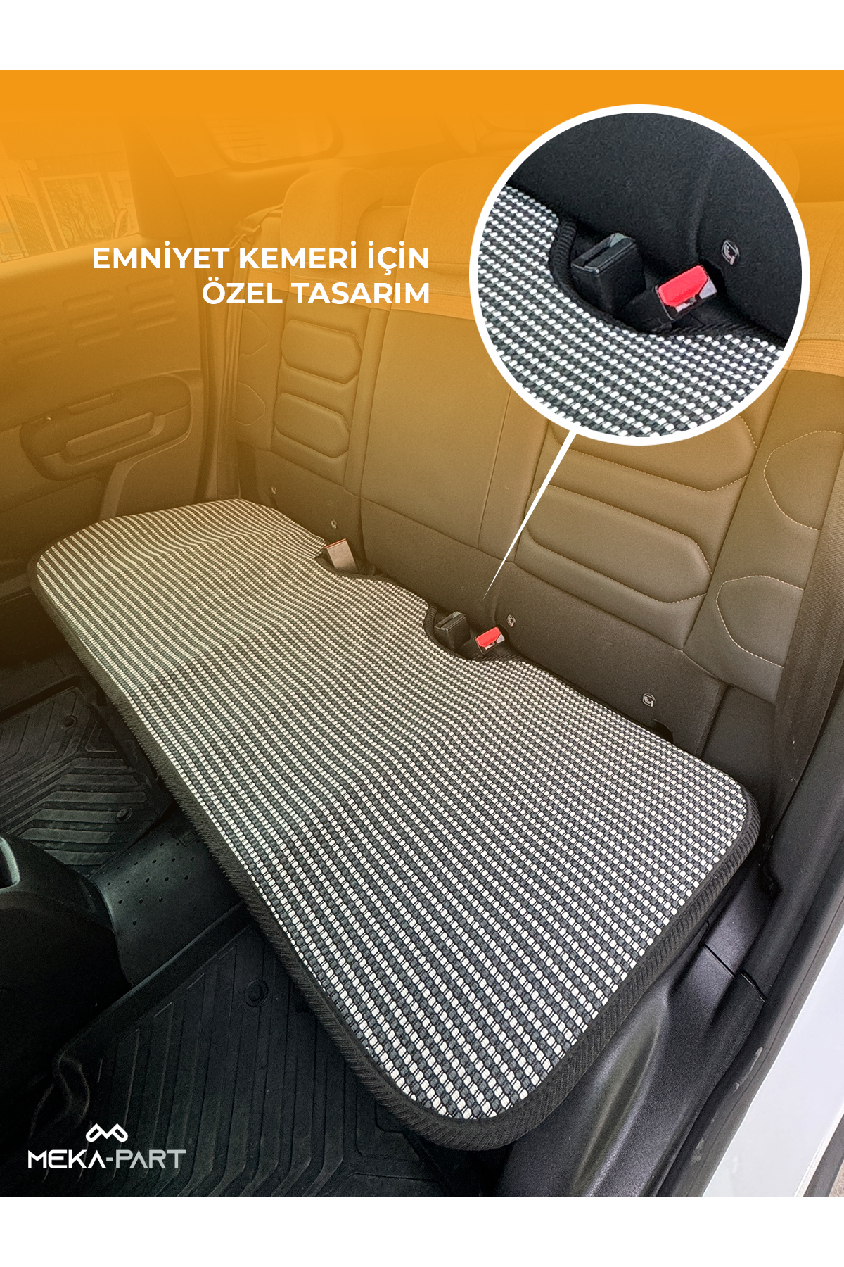 Trend Terletmez Oto Koltuk Koruyucu Kılıf %100 Pamuk 5 Li Tam Set Füme