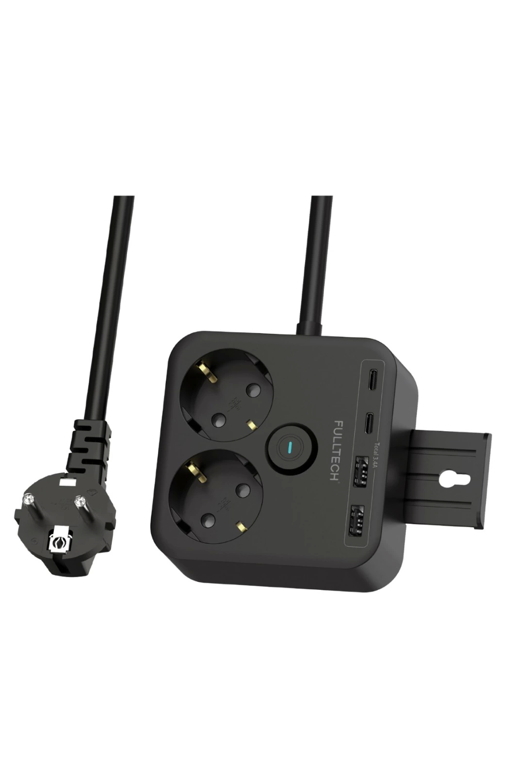 Termal Akım Korumalı Isıya Dayanıklı 2’li Du Tipi Priz 2x Usb 2x