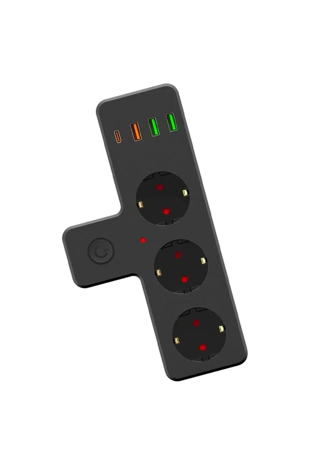 Termal Akım Korumalı 3 Adet Soket,3 Adet USB ve 1 Adet Type-C Girişli 20w Priz Model 3397 - Görsel 2