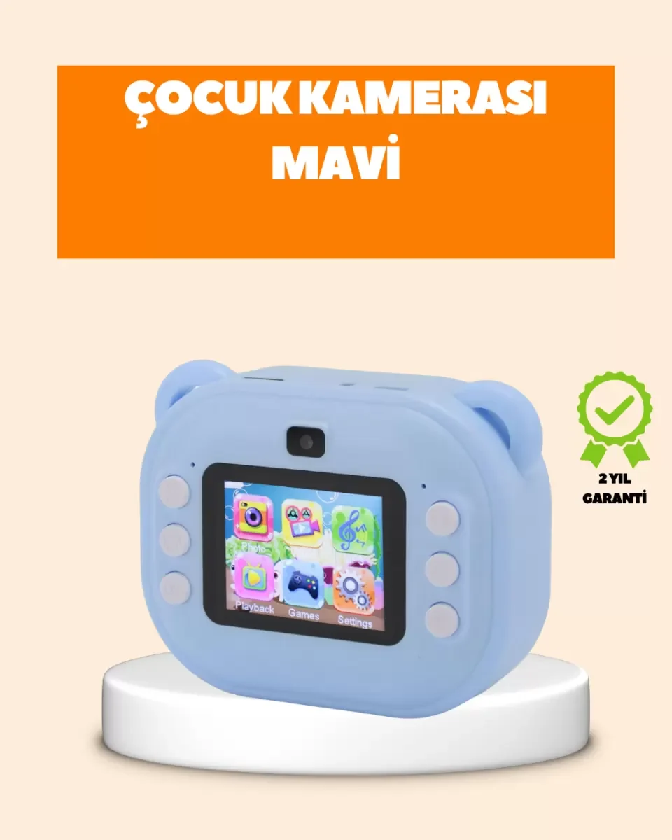 Termal Baskı Teknolojili Anında Fotoğraf Kamerası – 24MP Çift Lens, 32GB Hafıza - Lisinya