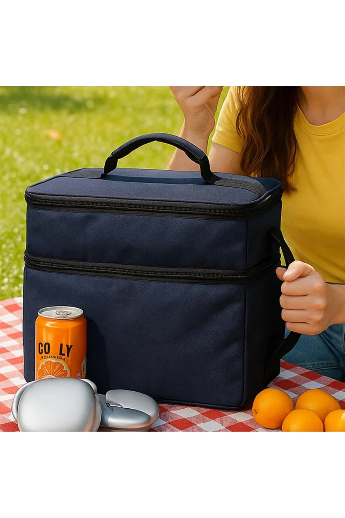 Termal Buzluk Çanta Piknik Yemek Taşıma Çantası 22 Litre Beslenme