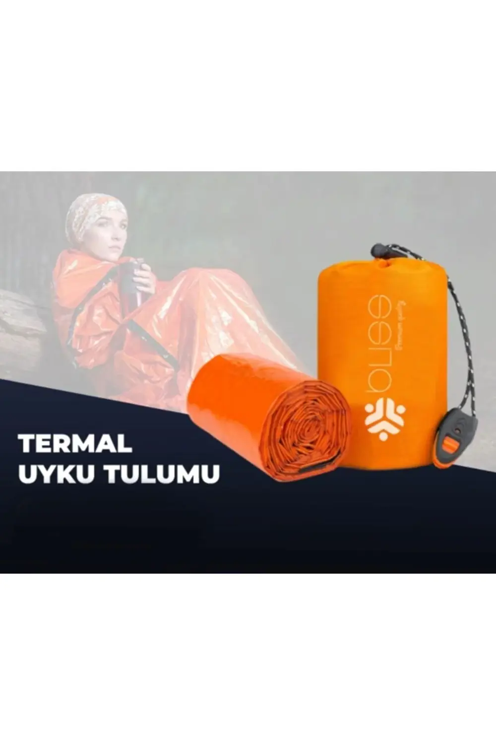 Termal Deprem Acil Durum Tulumu (90X210CM) - Düdüklü Taşıma Çanta