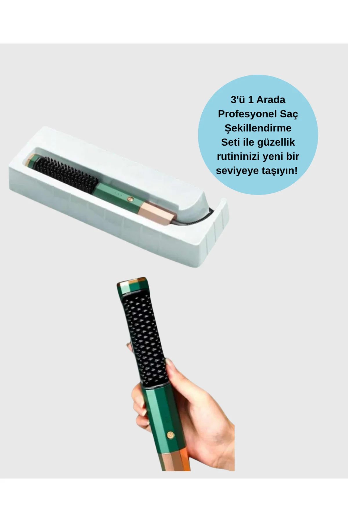 Termal Koruma Sistemli Çok Fonksiyonlu Saç Şekillendirme Cihazı -