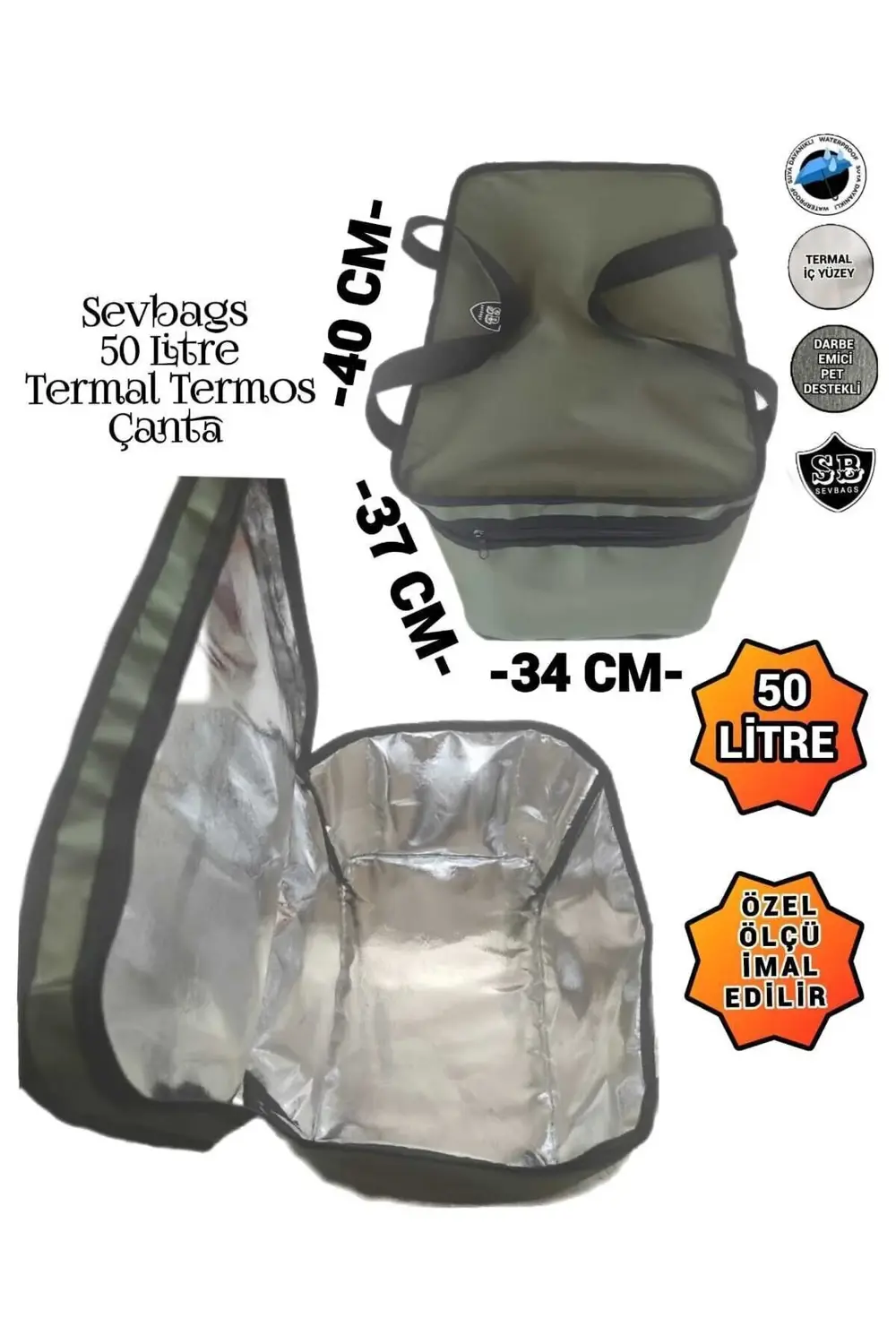 TERMAL TERMOS PİKNİK KAMP SEYAHAT SICAK SOĞUK 50 LİTRE TERMOS ÇAN