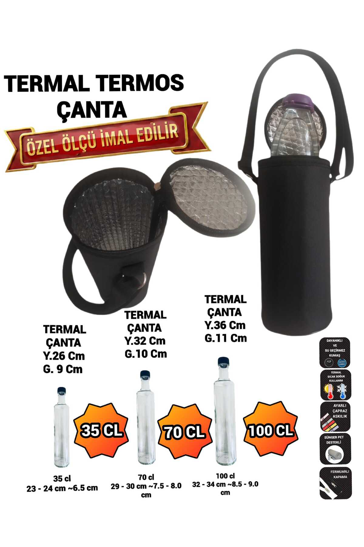 TERMAL TERMOS ŞİŞE ÇANTASI