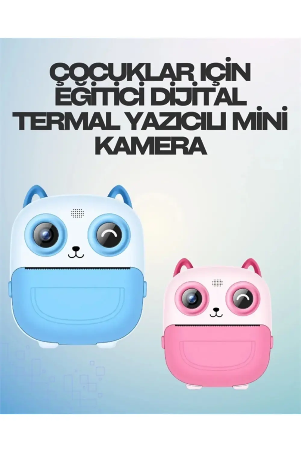 Termal Yazıcılı Dijital Kamera – USB Şarjlı, HD Video Destekli