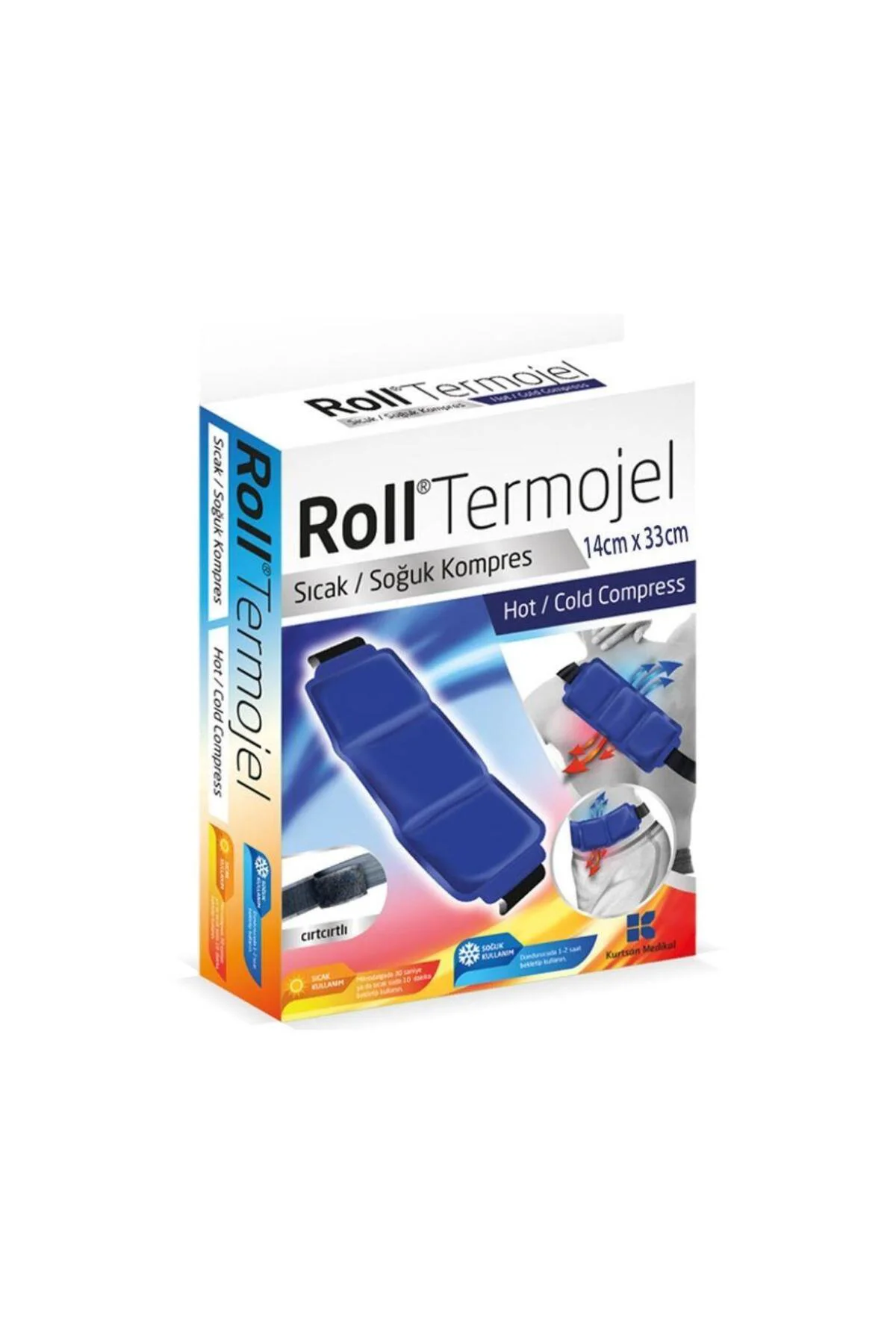 Termojel Sıcak / Soğuk Kompres Çırtlı Bel-Sırt-Karın 14 Cm X 33 C