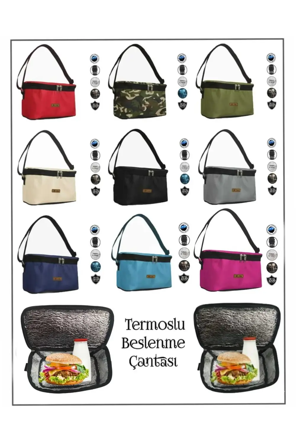 Termos Beslenme Ve Araç Içi Termal Çanta