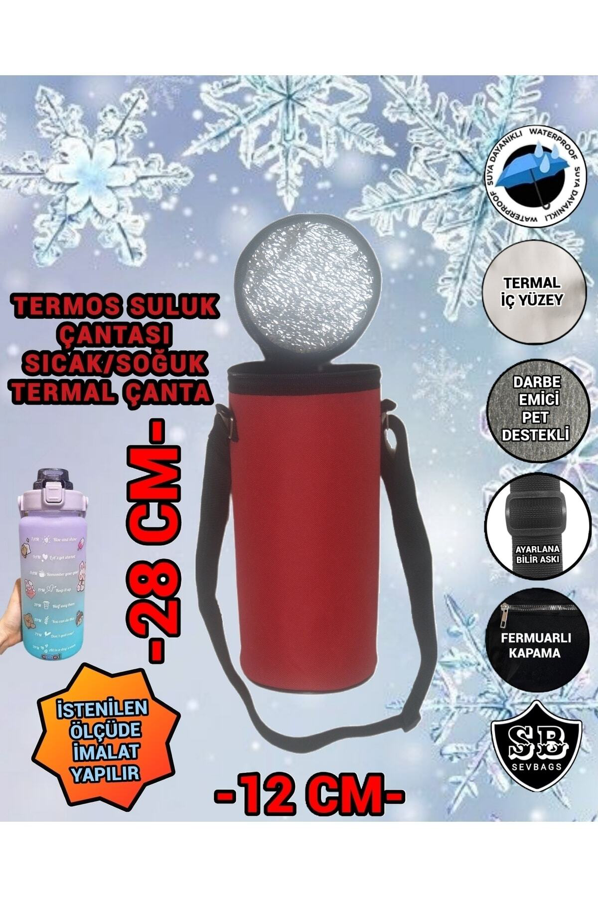 Sevbags Termos Suluk Çantası Sıcak/Soğuk Kullanım Termal Çanta
