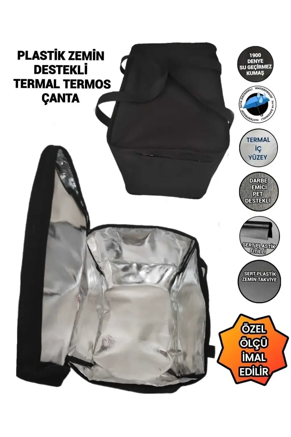 Termos Termal Plastik Zemin Destekli Termos Çanta 65 Litre