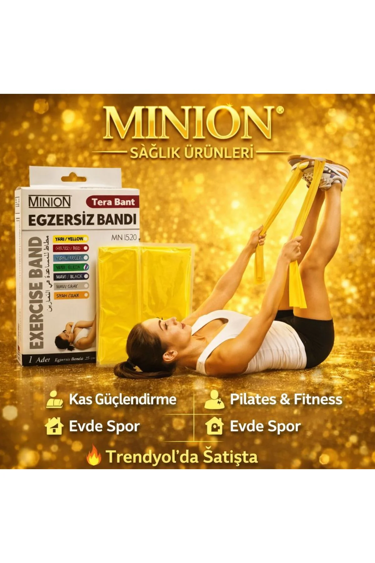 Terra Egzersiz Bandi Tera Bant Sari Mn1520