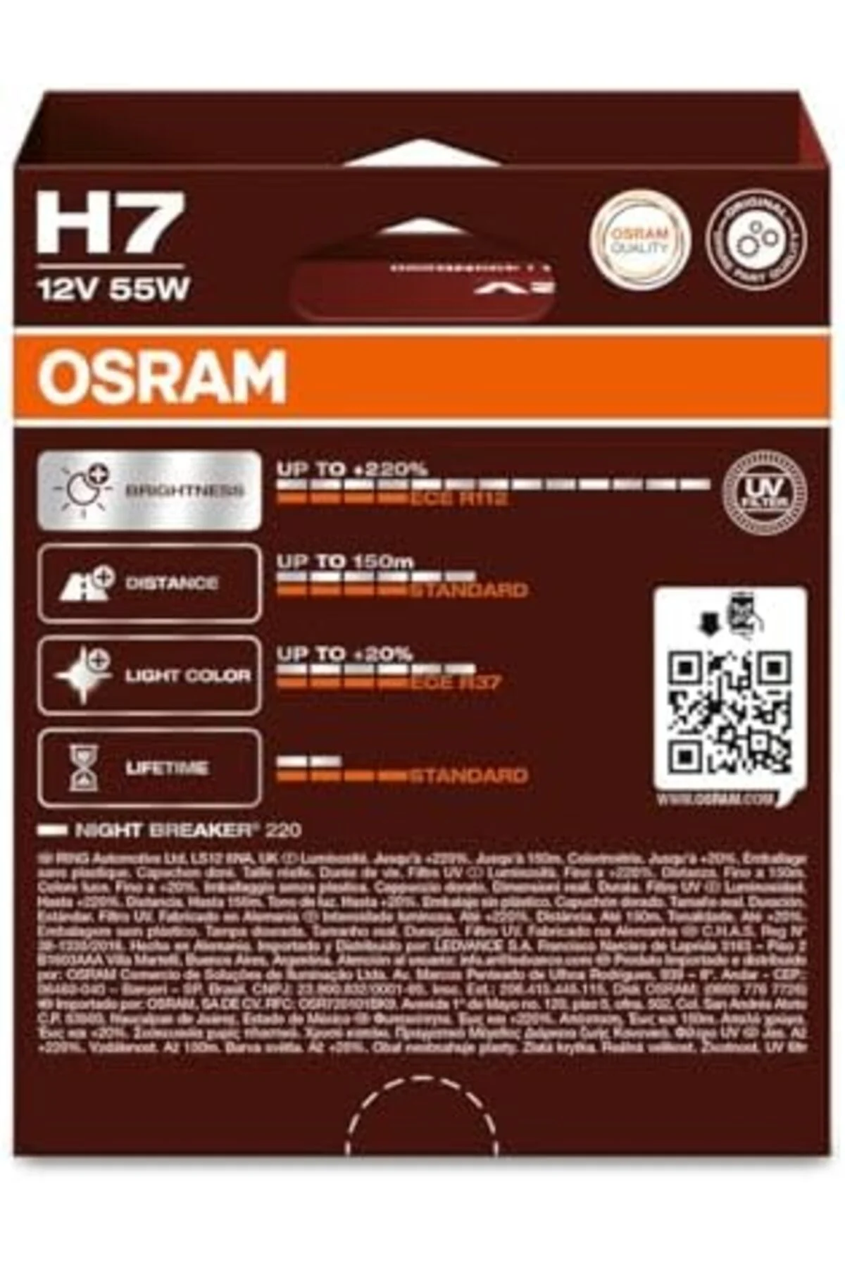 Terra Organik Ampul H7 55W 12V Px26D 10X10X1 1A Night Breaker - OSR 64210NB220 Terra Organik 1025782 Terra Organik Ampul H7 55W 12V Px26D 10X10X1 1A Night Breaker - OSR 64210NB220 Terra Organik 1025782
