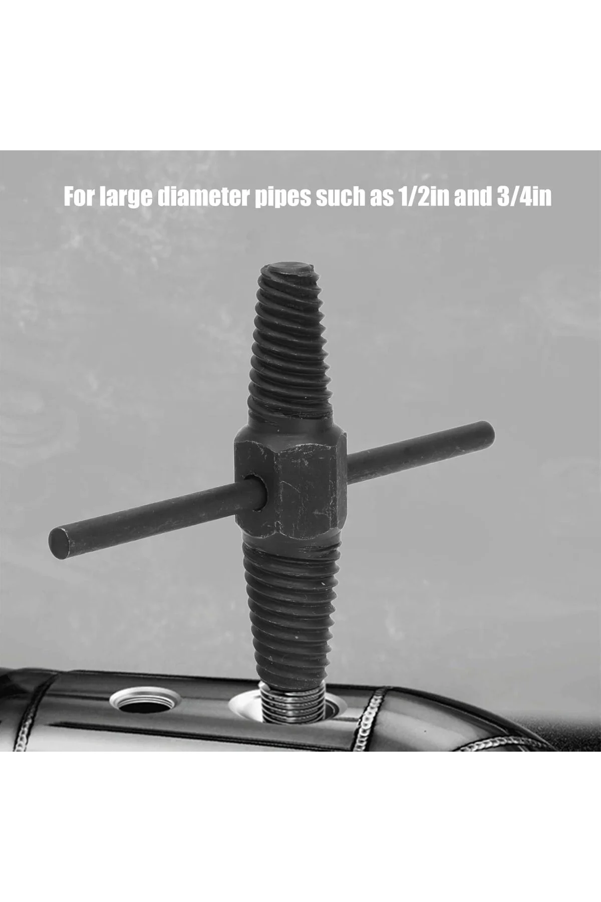 ® Ters Dişli Kılavuz Boru Sökme Aparatı – 1/2" ve 3/4" Hasarlı Pa