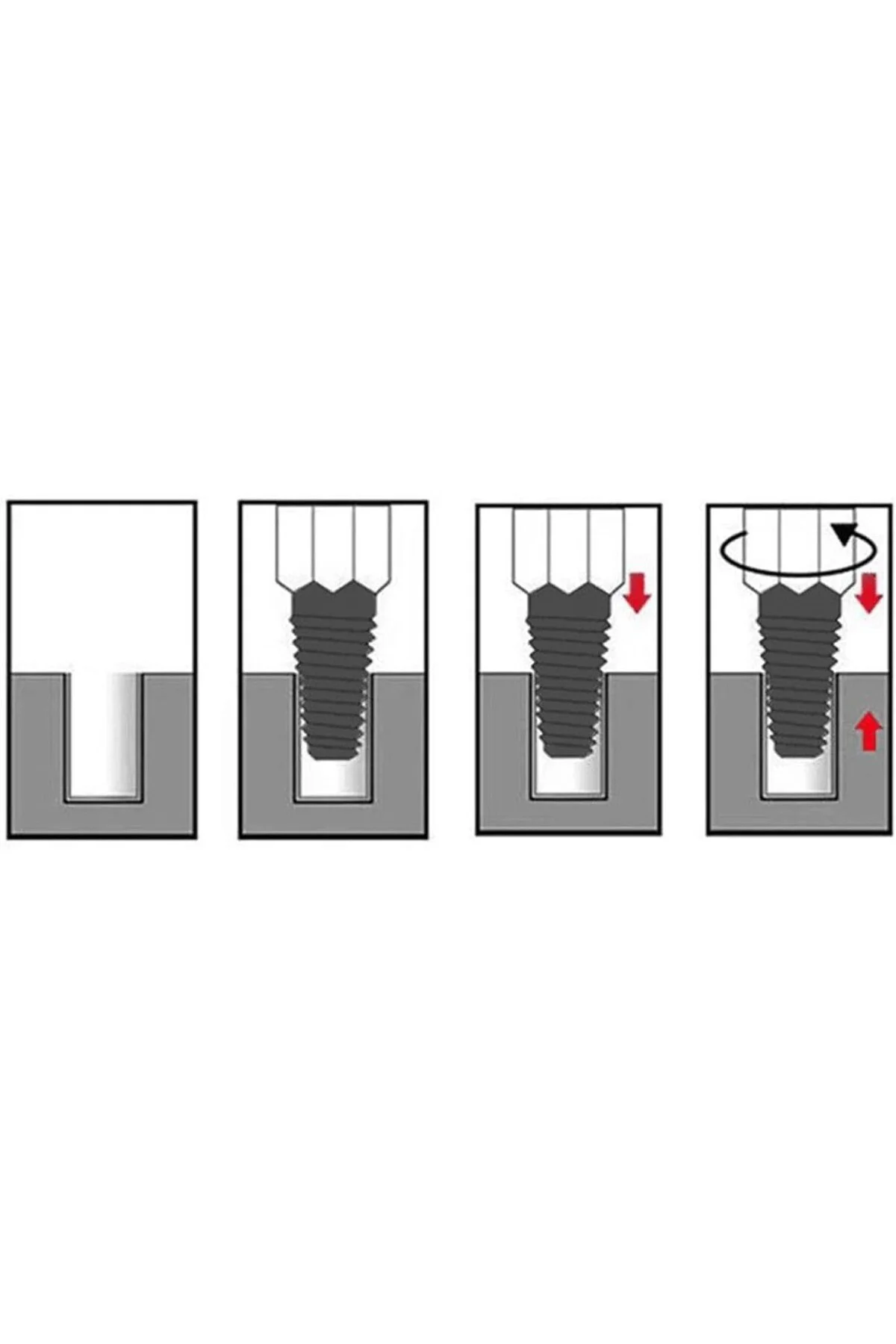 ® Ters Dişli Kılavuz Boru Sökme Aparatı – 1/2" ve 3/4" Hasarlı Pa