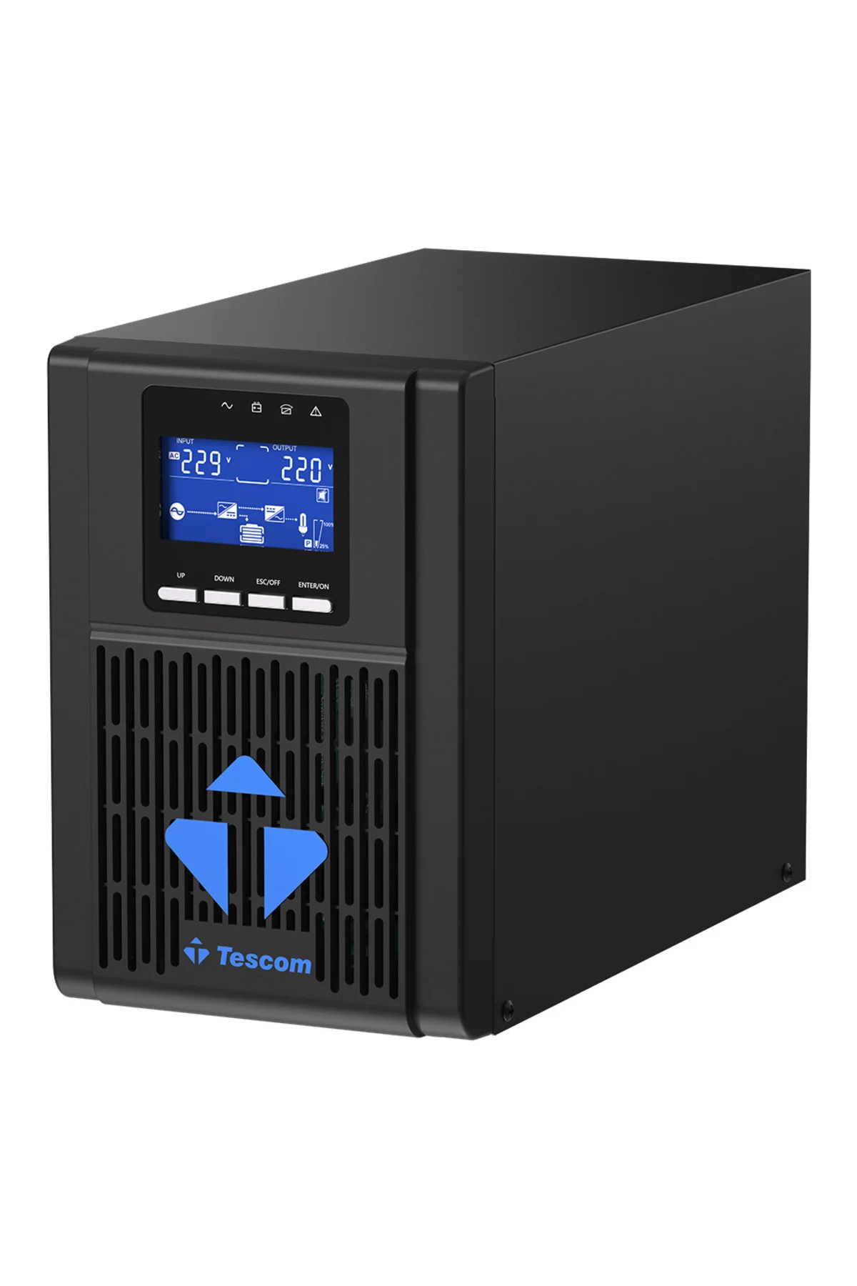 TESCOM NeoLine 1000, 1 KVA Online 1F/1F UPS, (900040100) (2x9A Akü)