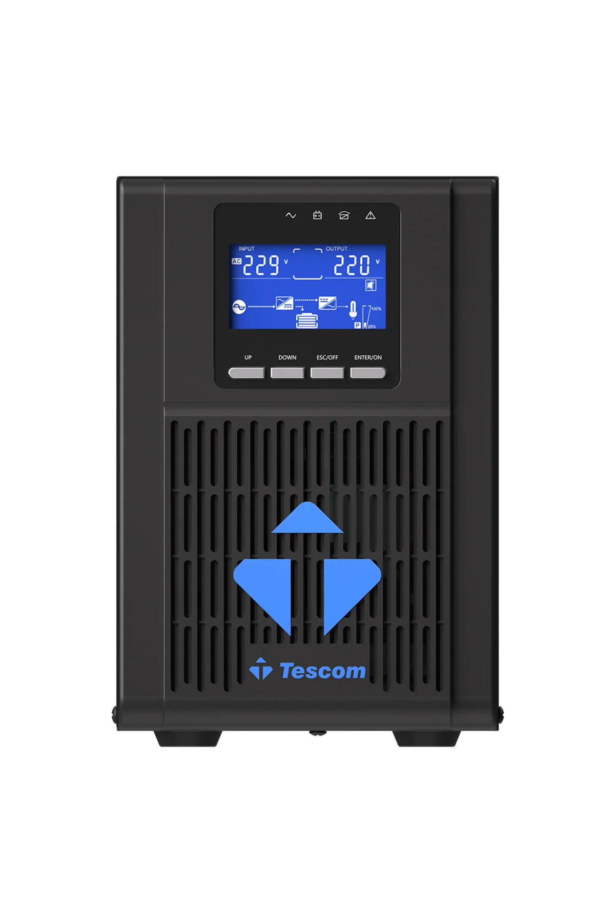 TESCOM NeoLine 1000, 1 KVA Online 1F/1F UPS, (900040100) (2x9A Akü)