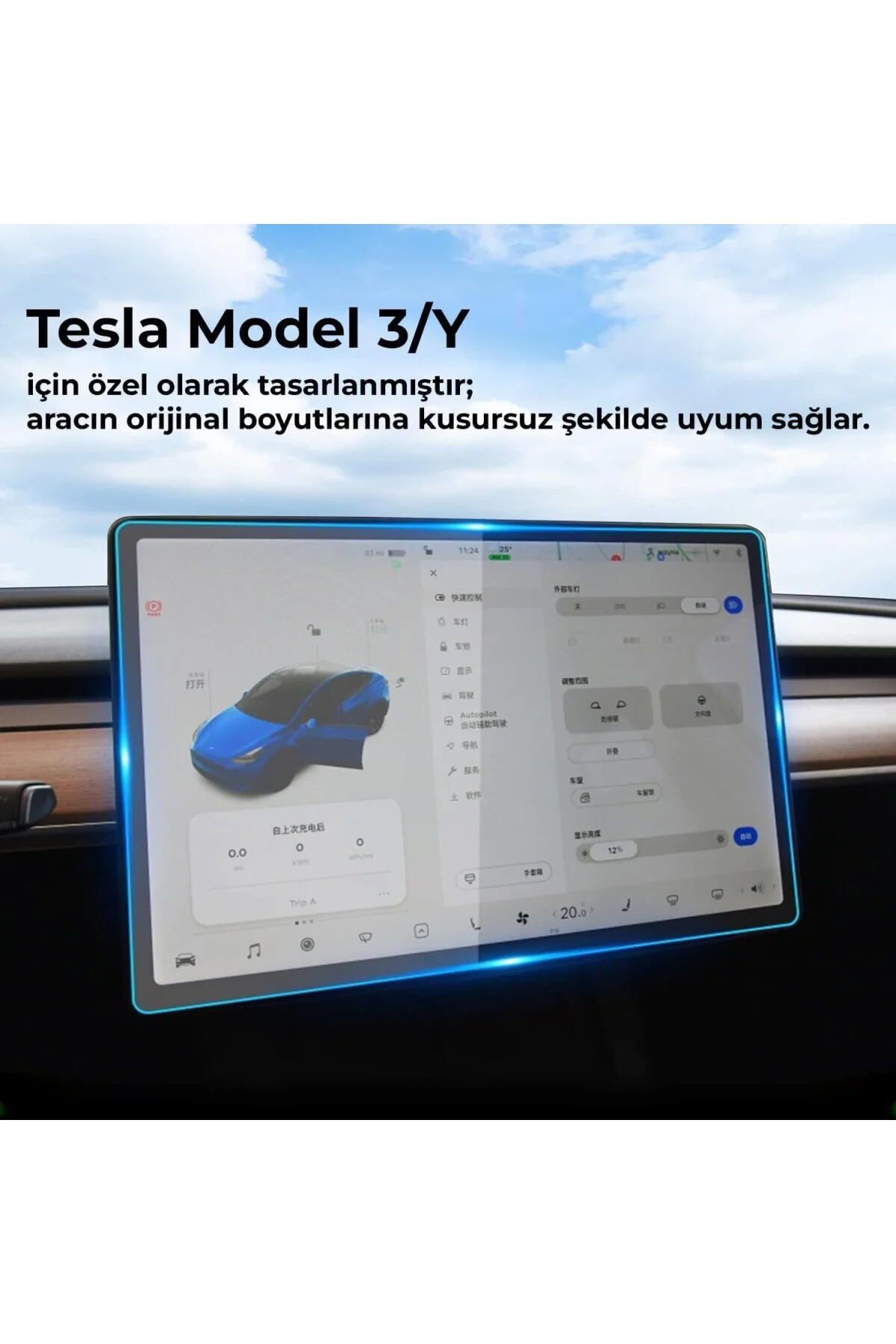 Tesla Model 3 (2024/2025/2026) ve Model Y (2024/2025), Model Y Standard 2026 15.4" Multime