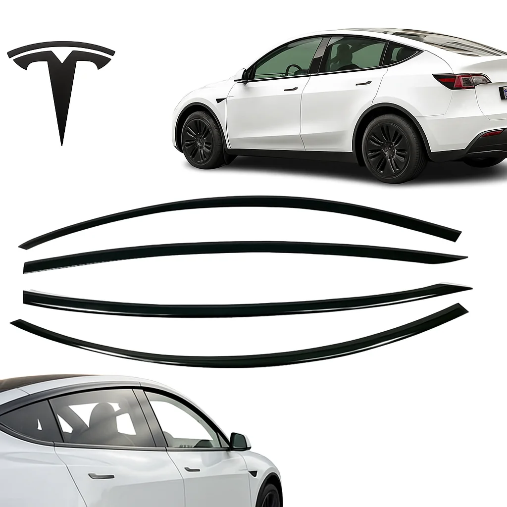 Tesla Model Y 2019-2023 Uyumlu İthal Cam Rüzgarlığı 4'lü Tesla Model Y 2019-2023 Uyumlu İthal Cam Rüzgarlığı 4'lü