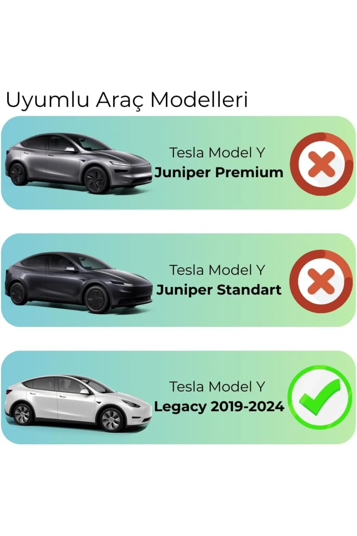 Tesla Model Y 2019-2024 Uberturbine V2 Jant Kapakları (4'lü Set) | Juniper Uyumlu Değildir