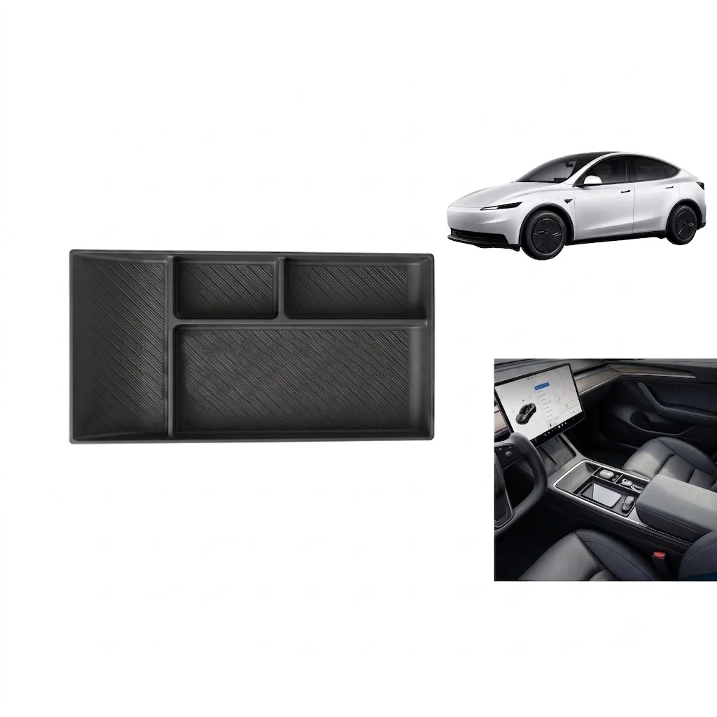 Tesla Model Y Juniper 2025+ Uyumlu Orta Konsol Düzenleyici Saklama Kutusu Pedi Siyah Tesla Model Y Juniper 2025+ Uyumlu Orta Konsol Düzenleyici Saklama Kutusu Pedi Siyah