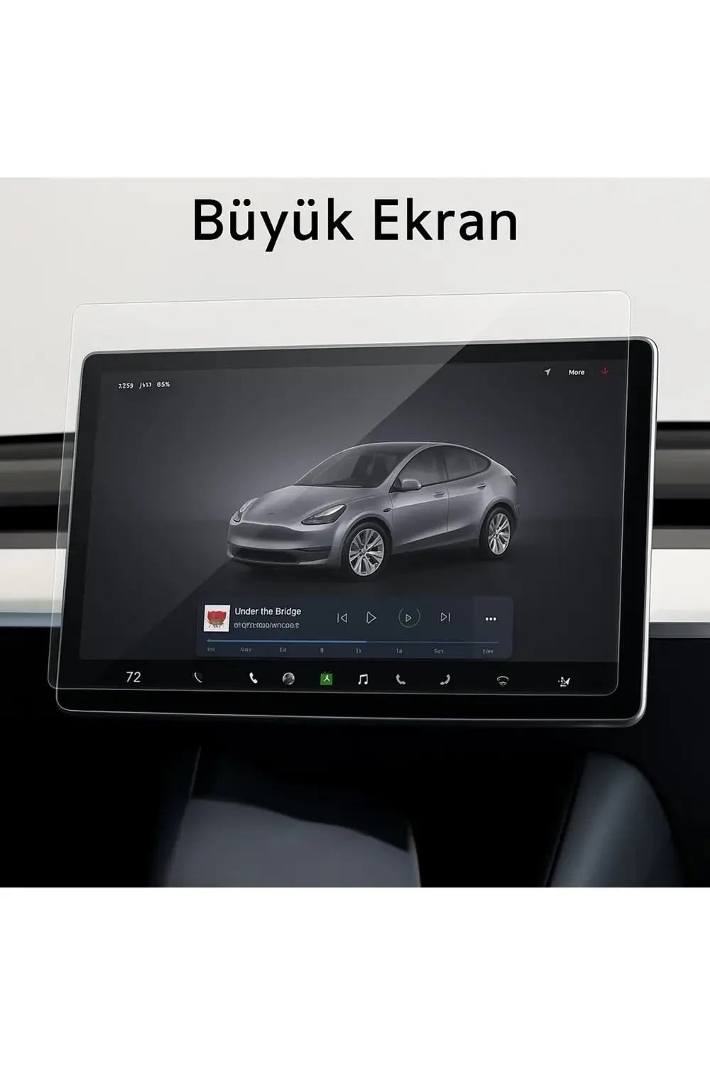Tesla Model Y Juniper İçin Multimedya Ve Arka Yolcu Ekranı Uyumlu
