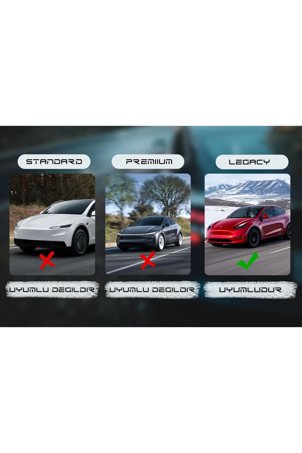 Tesla Model Y Orta Konsol Düzenleyici